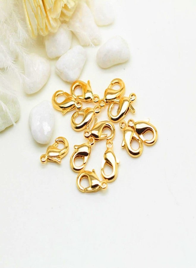 SURAKO COLLECTIONS Jewellery Making Lobster Clasps Claw Hooks for Necklace and Bracelet/Findings Fasteners -Pack of 50 (Gold) - Image 4
